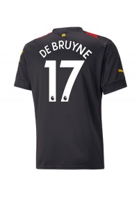 Fotbalové Dres Manchester City Kevin De Bruyne #17 Venkovní Oblečení 2022-23 Krátký Rukáv
